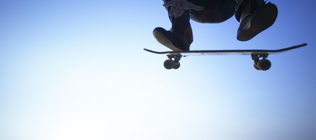 Skateboarder Mid-air