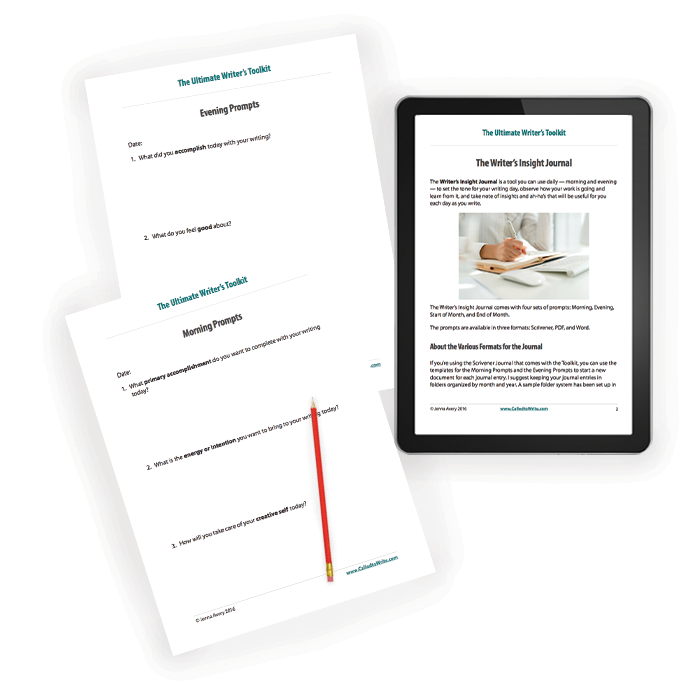Writer's Insight Journal The Ultimate Writer's Toolkit includes a Writer's Insight Journal in multiple formats for ease of use.