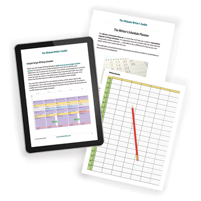 The Toolkit also includes a set of prompts to help you design your writing schedule.