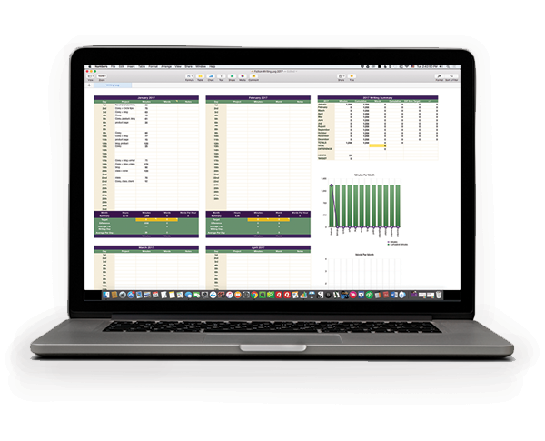 Writer's Tracking Log The Toolkit also includes a Writer's Tracking Log in a Numbers and an Excel spreadsheet format so you can choose which one works best for your OS.